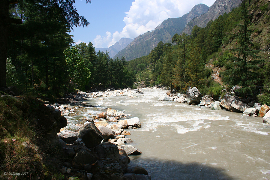Parvati River, Kasol. Picture courtesy: Wikipedia