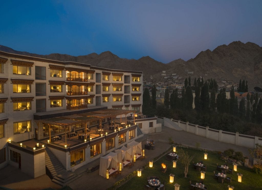 facade-the-grand-dragon-hotel-ladakh-garden-side-night-shot