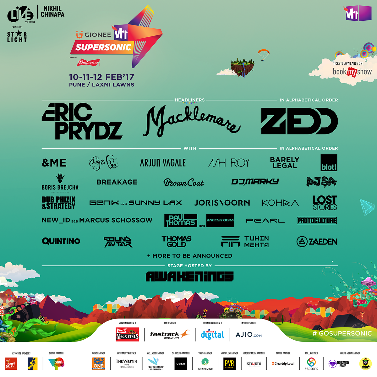 Vh1 Supersonic 2017 in Pune (Line-Up)