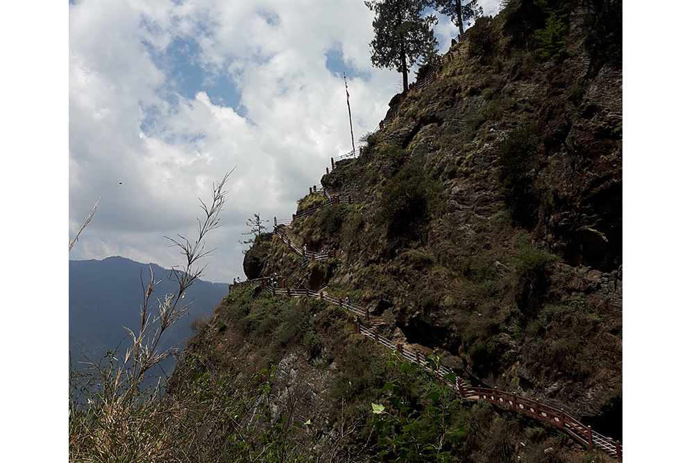 Steps leading to Tigers Nest