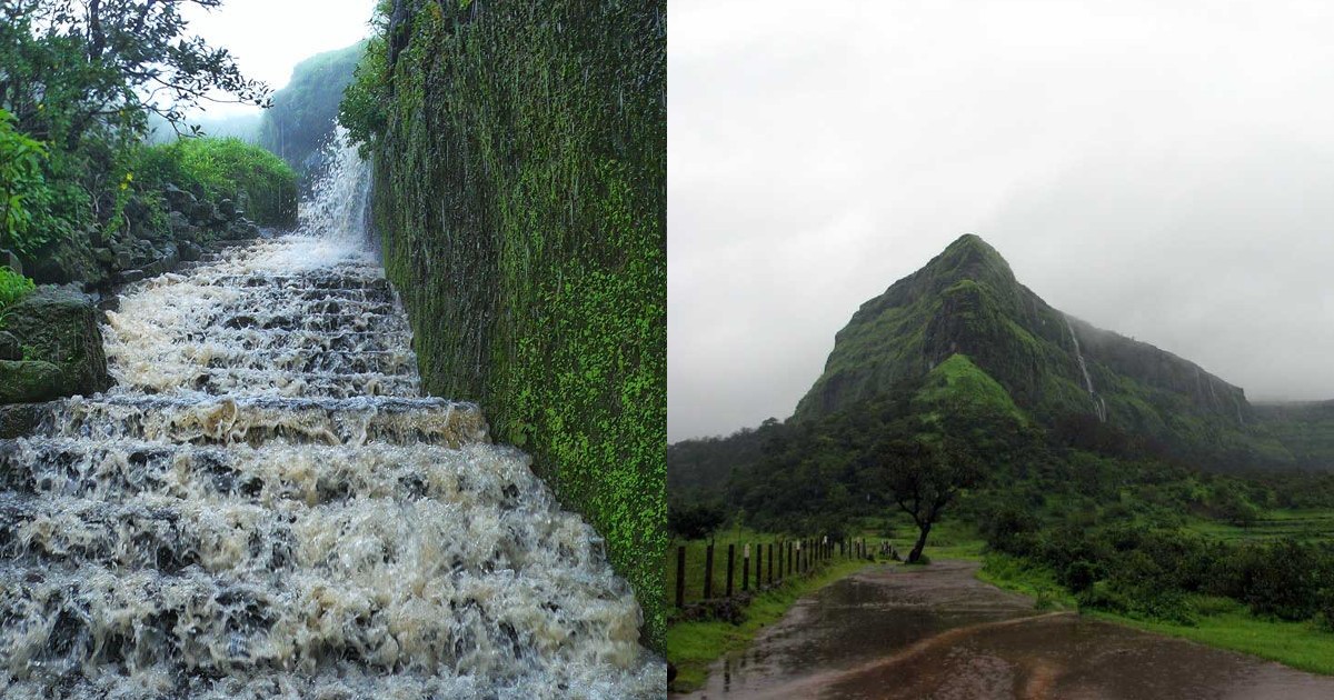 Visapur Fort In Maharashtra Has A Staircase Waterfall & Monsoon Is The Best Time To Visit