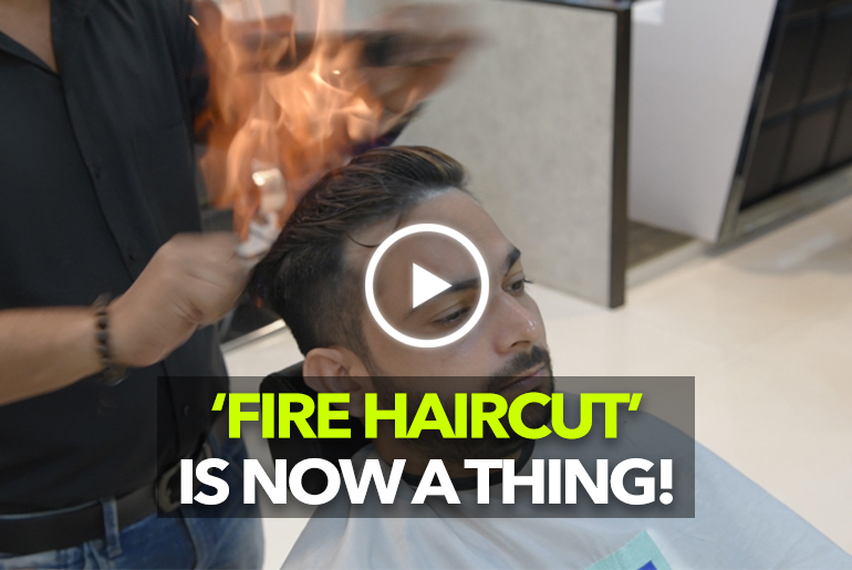 Kaizo Salon In Ghatkopar Gives You A Haircut With Fire!