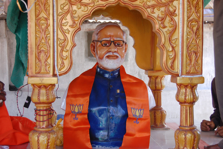 Modi Temple Built By His Supporters In Rajkot Invoke Respect And Belief