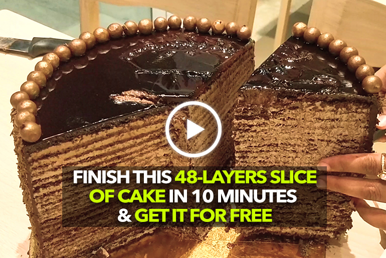 Elementaria In Mumbai Challenges You To Complete A Slice Of Their 48-Layer Cake Within 10 Minutes