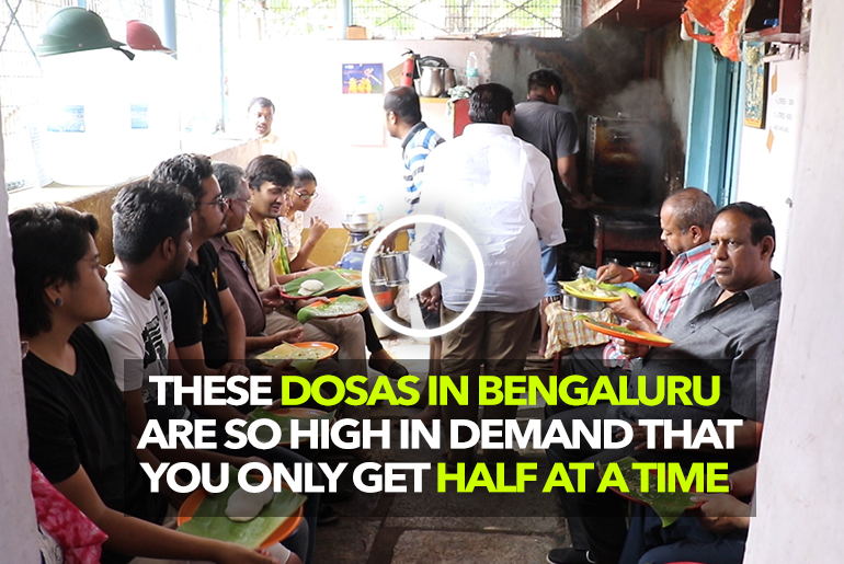 The Iconic Siddhanna Stall In Bengaluru Is Where You Can Get Half Dosas Too!