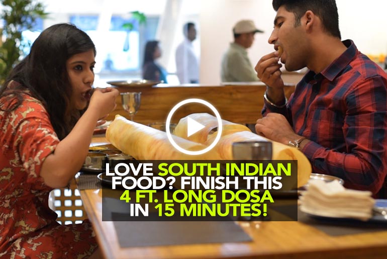 We Challenge You To Finish This Table-Sized Dosa Within 15 Minutes!