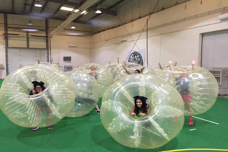 Play Indoor Bubble Soccer This Summer In Dubai