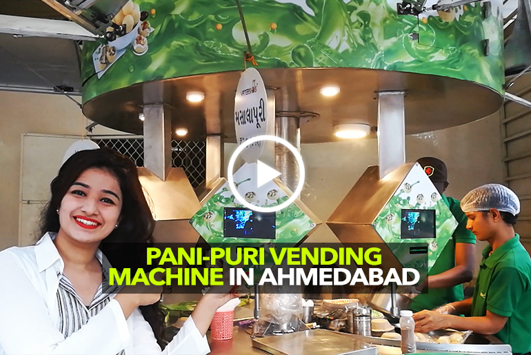 Eat Pani-Puri Through A Vending Machine At WaterShots In Ahmedabad