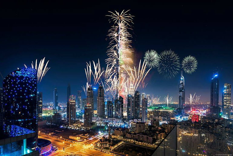 Burj Khalifa Launches A Sneak Peak Of NYE Fireworks