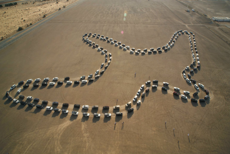 UAE Breaks Guinness Book World Record For Largest Car Dance