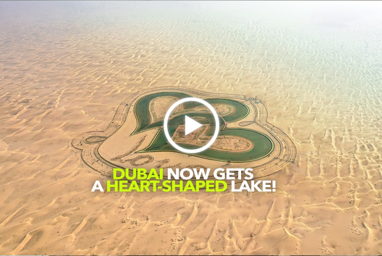 Crown Prince Of Dubai Reveals Two New Heart-Shaped Lakes