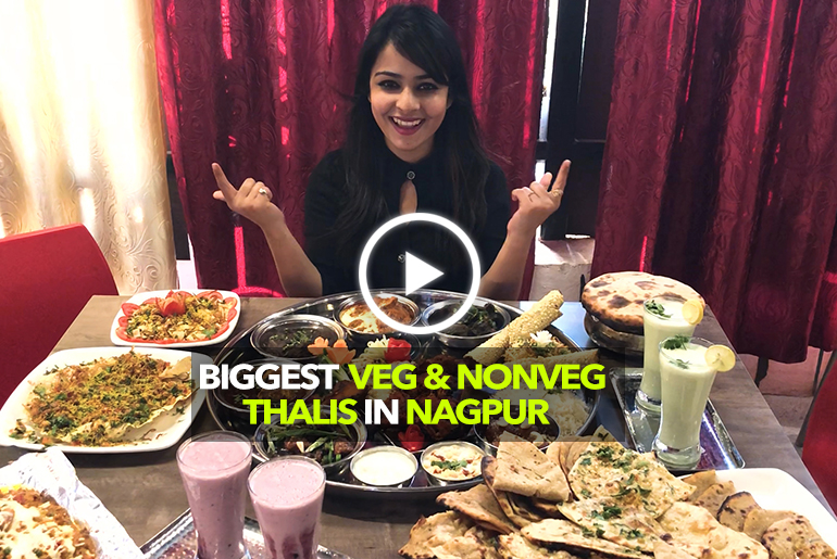 BeingFoodie Express Kitchen Serves The Biggest Thali In Nagpur!