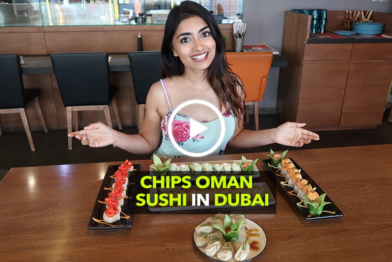 Try Chips Oman Sushi & Chicken Cheetos Sushi At This Place In Dubai