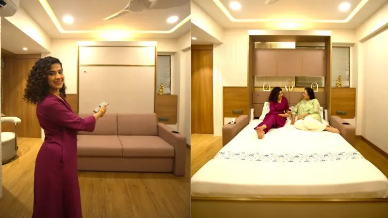 Kamiya Jani Surprises Her Mom With A Bed That Appears And Disappears On Demand
