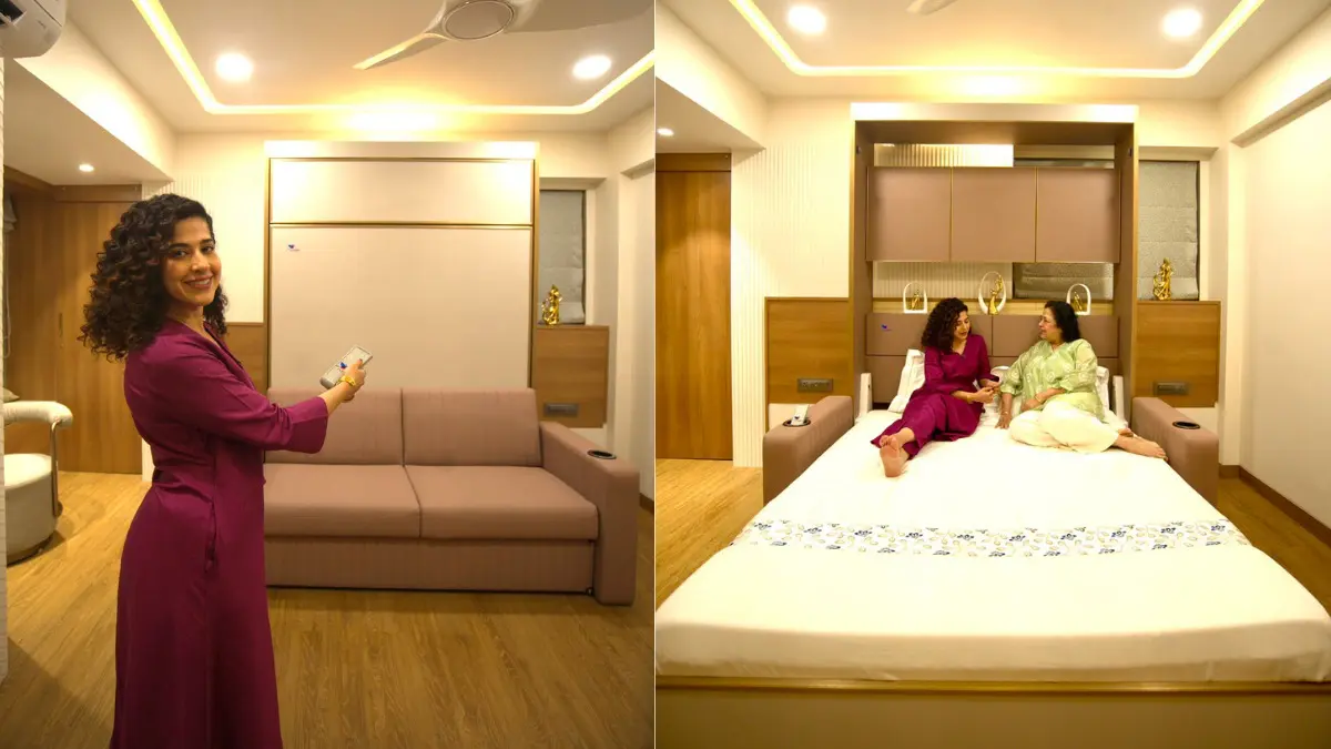 Kamiya Jani Surprises Her Mom With A Bed That Appears And Disappears On Demand