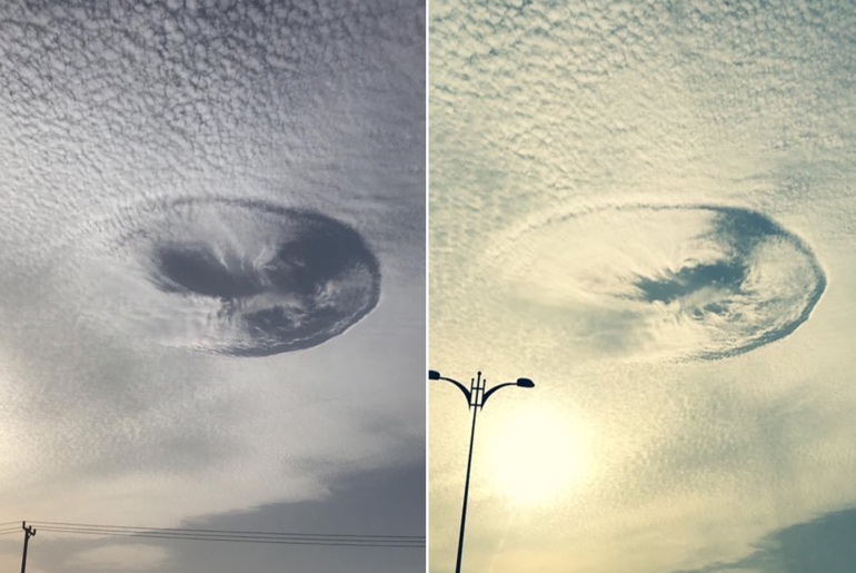 Alien-Like Hole In The Sky Witnessed In Al Ain