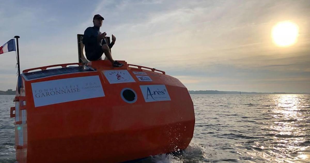 72-Year Old Frenchman Crosses Atlantic Ocean In A Barrel