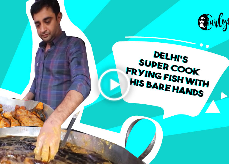 Super Cook, Deepak Of Ganesh Restaurant Fries Fish With His Bare Hands