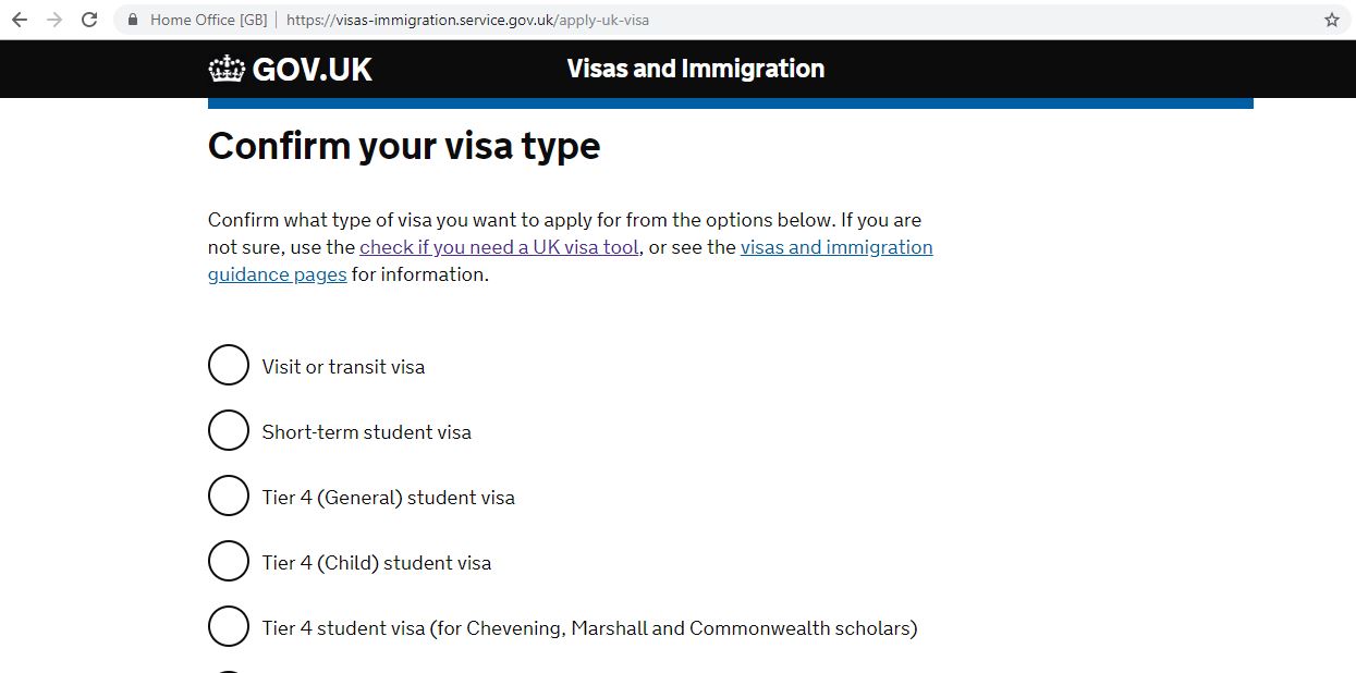 Visa gov