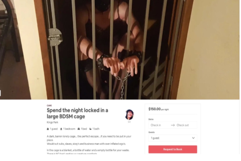 This Airbnb Lets You Stay Inside A Cage With Zero Amenities