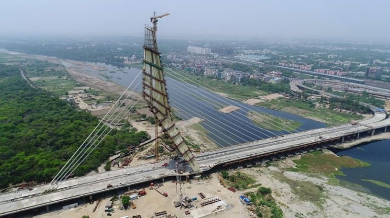 Soon To Be Ready Viewing Point Atop Signature Bridge In Delhi