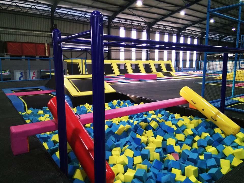 indoor trampoline house