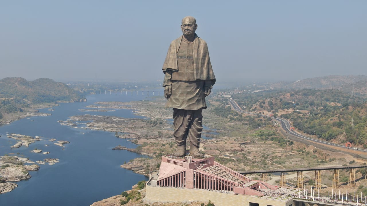 Statue Of Unity Flooded