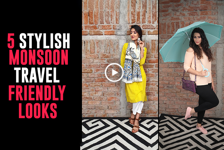 Travel Lookbook – 5 Stylish Monsoon Travel Friendly Looks