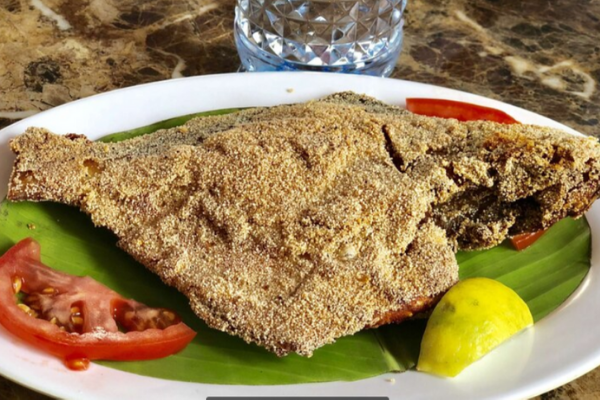 Rawa Fish in Fish Thali at Canara Restaurant