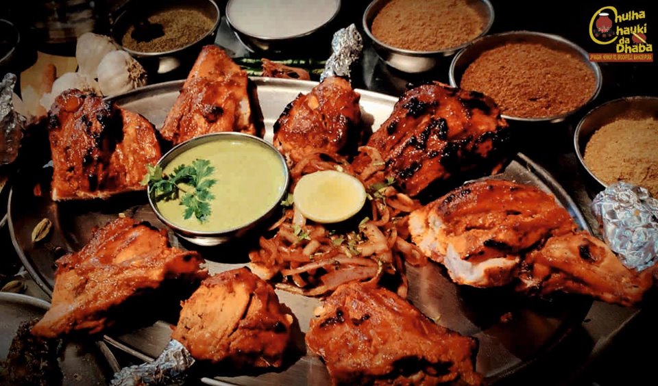 best tandoori chicken places in bangalore, chulha chauki da dhaba