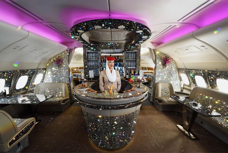 Emirates Flight A380 Gets A Diamond Makeover