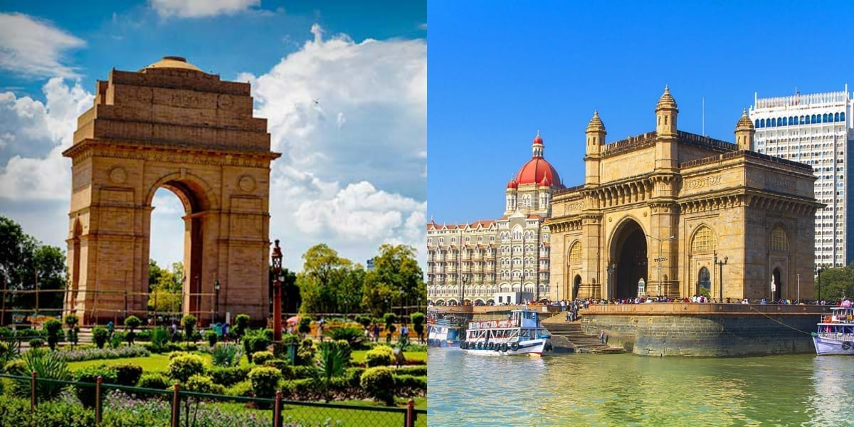 Difference Between India Gate And Gateway Of India In Hindi