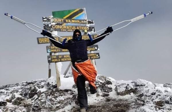 32 Year Old Indian Man Completes Mt. Kilimanjaro On Crutches