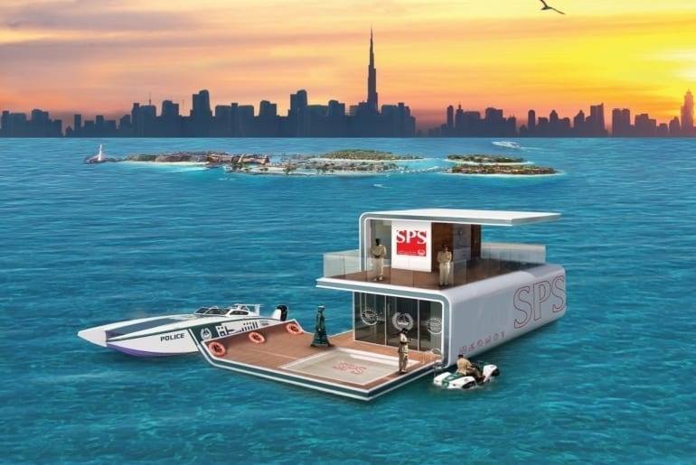 The World’s First floating Smart Police Station Comes To Dubai