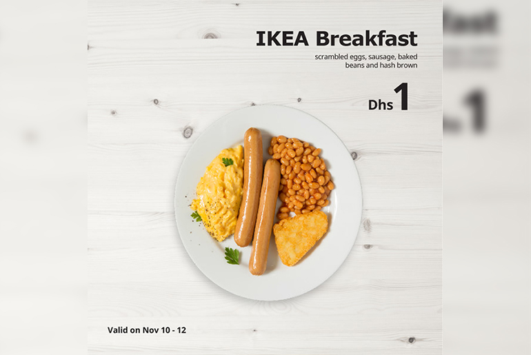 Ikea Dubai Rolls Out AED 1 Breakfast Deal