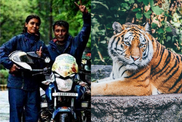 Indian Couple Ride 36,000 Km Across 29 States To Raise Awareness On Tigers