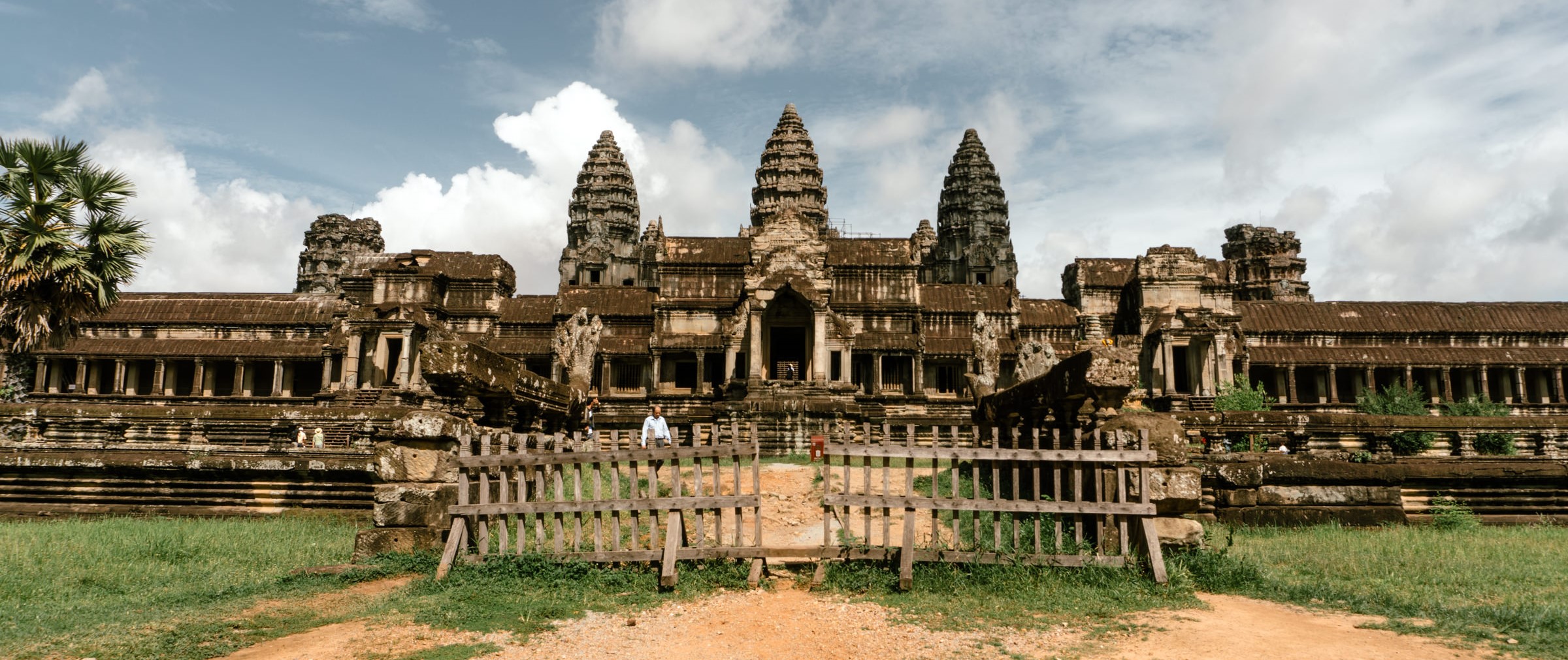 Hindu Temple Angkor Wat Complex In Cambodia Is The Worlds Largest