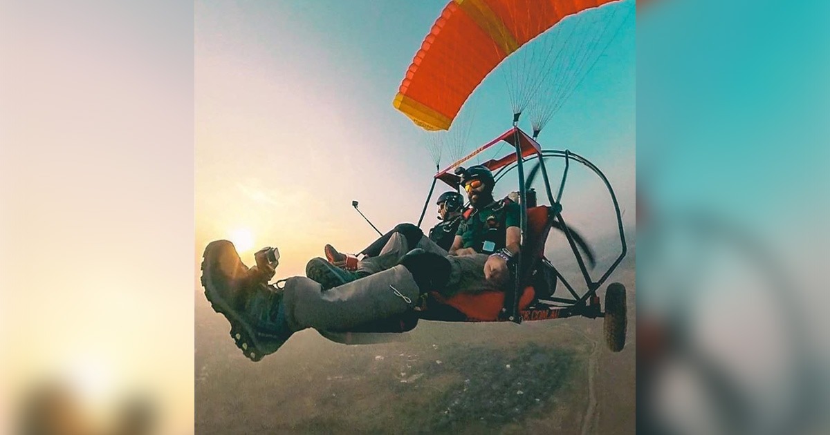 Fly 300 Metres High And Enjoy Aerial Views Of The Dubai Desert On A Paramotor