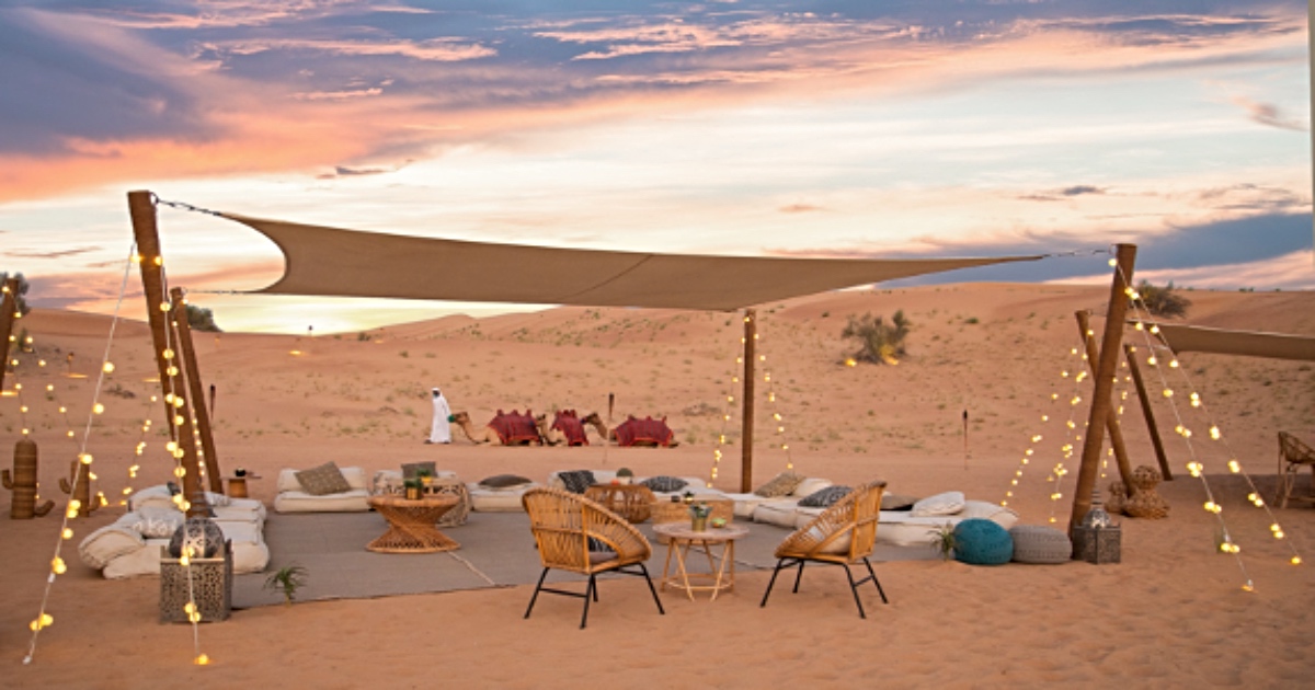 Enjoy Arabic Mediterranean Fusion Flavours In A Magical Desert Setting In Dubai
