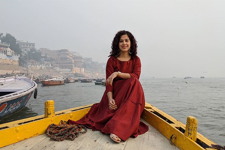 Single girl in varanasi