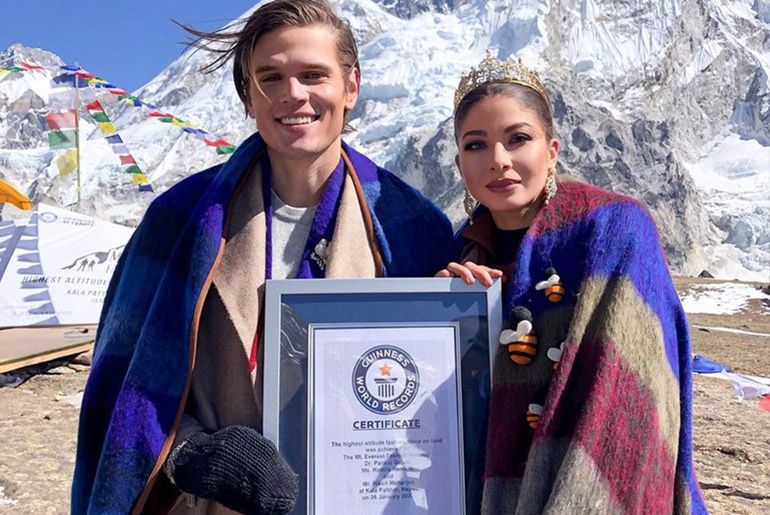 Nepal Enters Guinness Book Of World Records For Mt Everest Fashion Show