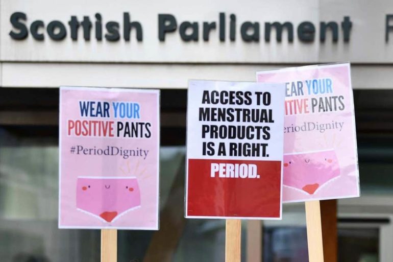 Scotland To Become World’s First Country To Provide Free Sanitary Products