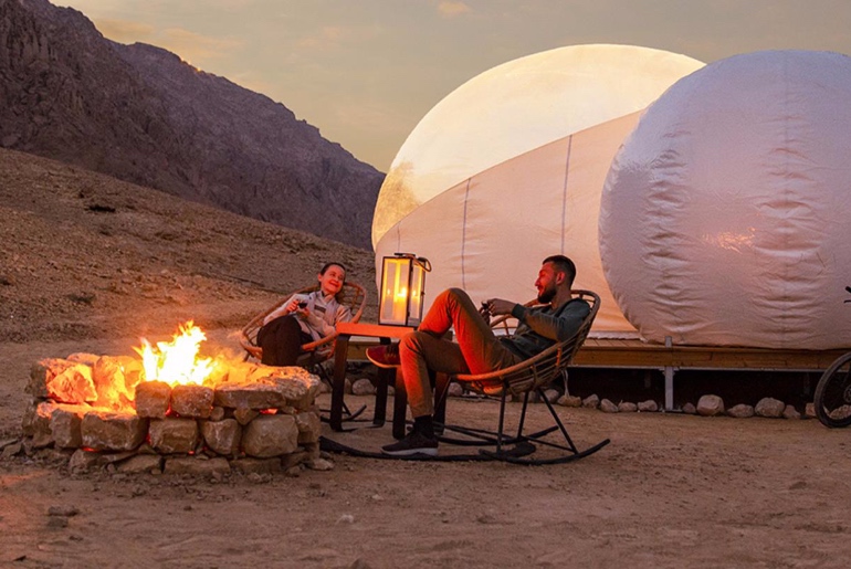 You Can Now Camp Inside A Bubble Tent Amidst The Stunning Jebel Hafeet Mountain