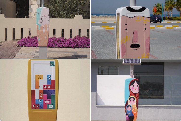 Local Artists Transform More Than 100 Dubai Parking Meters Into Beautiful Art Pieces