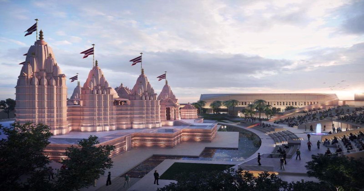 UAE’s First Hindu Temple Takes Shape, Gets Hand-carved Pink Sandstones From India