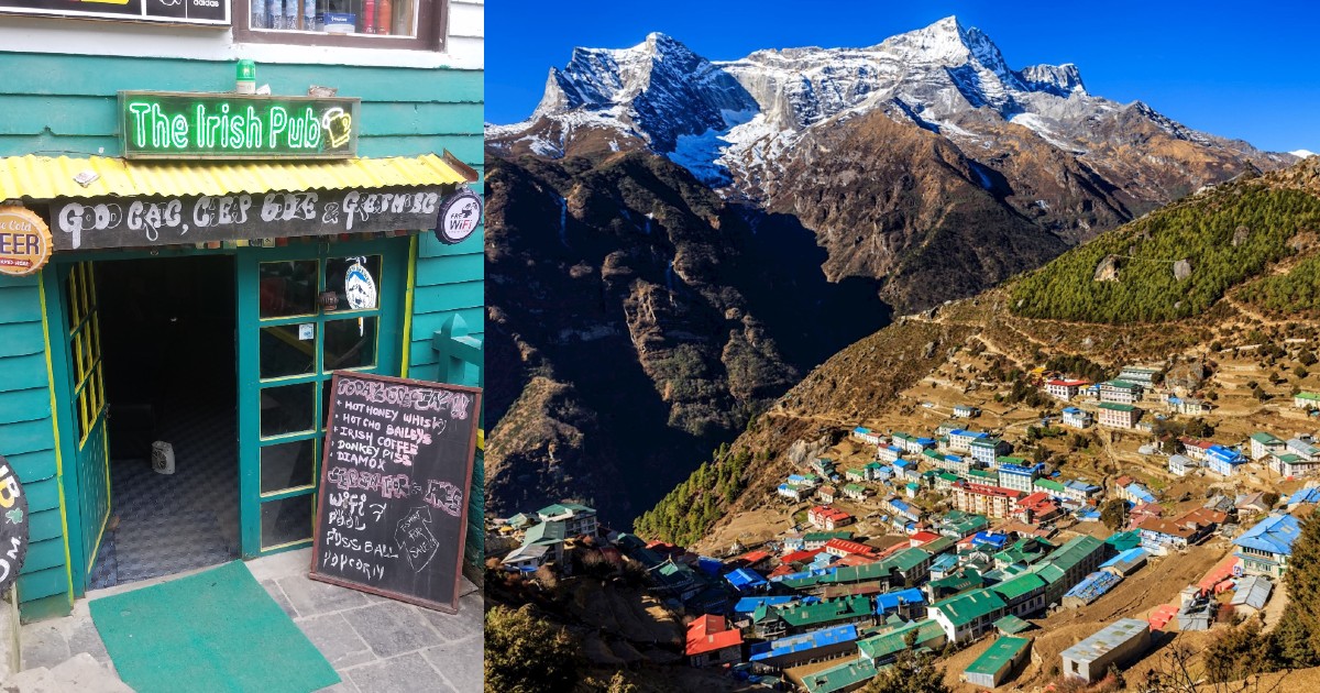 The Highest Irish Pub In The World Is Located At Namche Bazaar In Nepal At 11,290 Ft