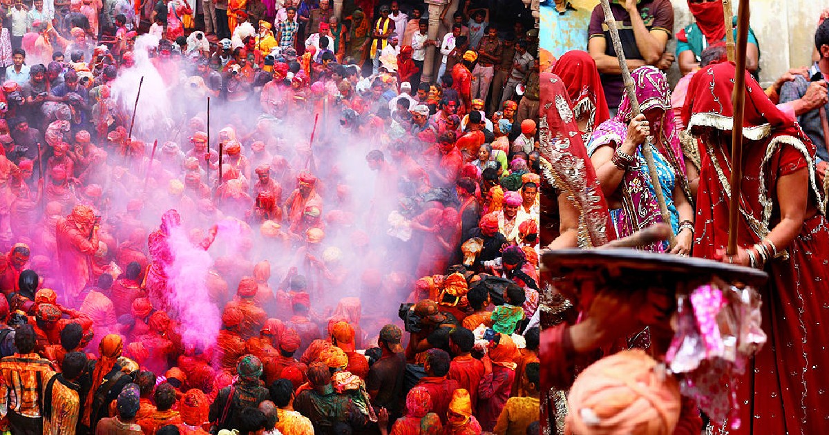 Did You Know That Women Beat Up Men With Sticks In This UP Village During Holi Celebrations?