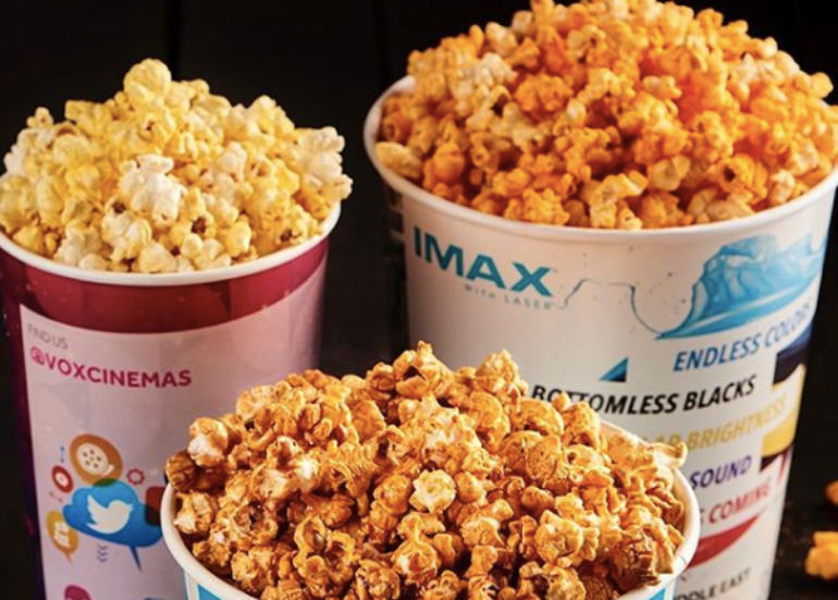 Free Popcorn On Movie Snacks Orders With Vox Cinemas