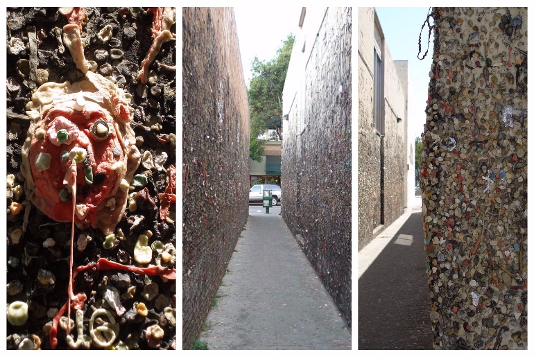 A Narrow Alley In California Has A Wall Dedicated To Bubblegums