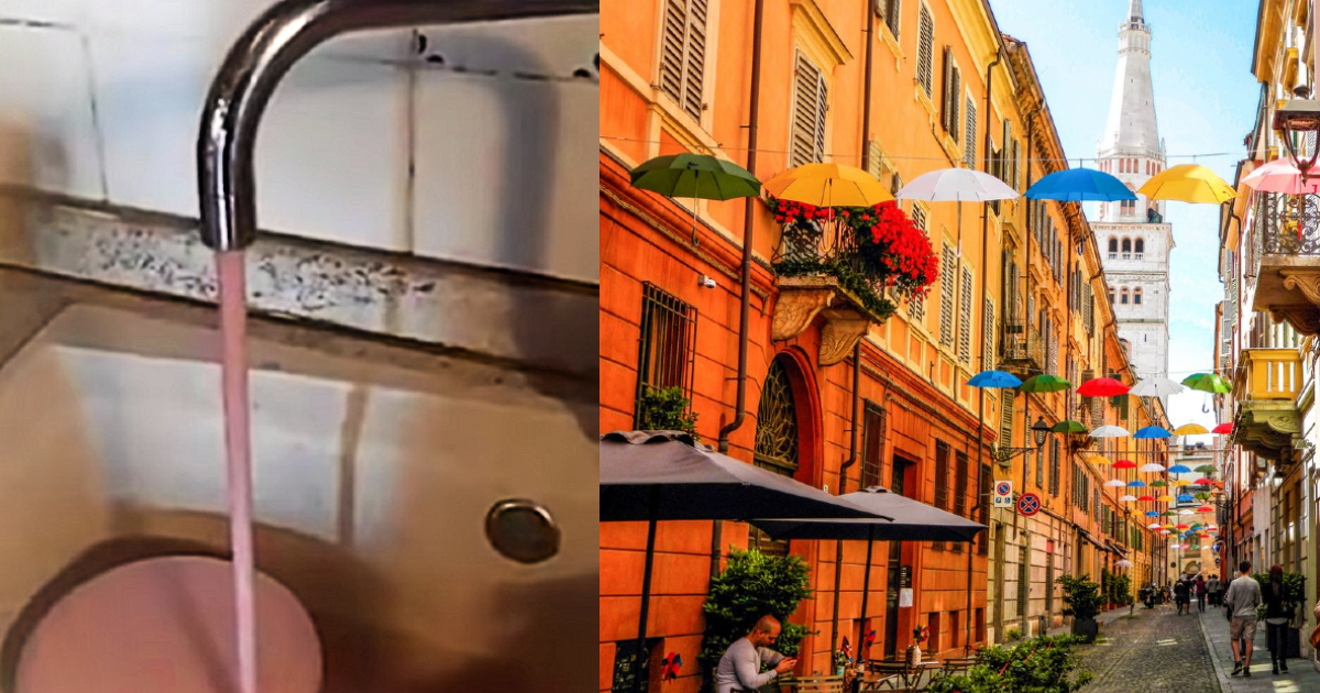 Red Wine Was Flowing Out Of Taps Of An Italian Village Located Near Modena For Three Hours!